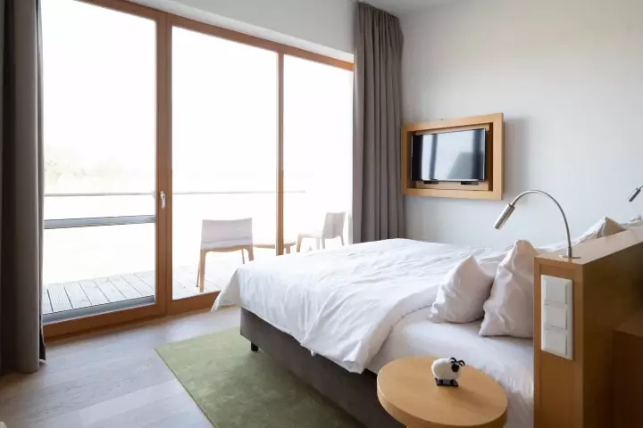 Versnelde opname van een hotelshoot